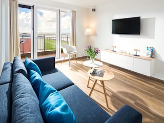 Das helle Wohnzimmer