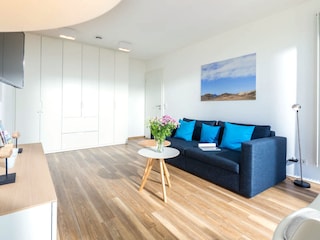 Das helle Wohnzimmer
