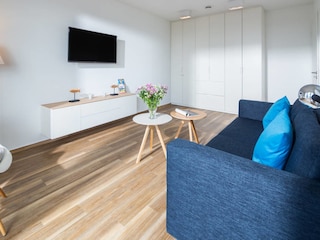 Das helle Wohnzimmer