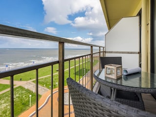 Der Balkon mit Meerblick