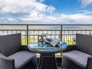 Der Balkon mit Meerblick