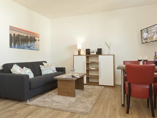 Der helle Wohn- / Essbereich