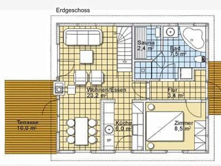 Casa per le vacanze Baabe Pianta del piano 29