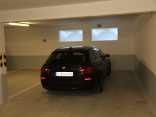 Auch das Auto hat reichlich Platz