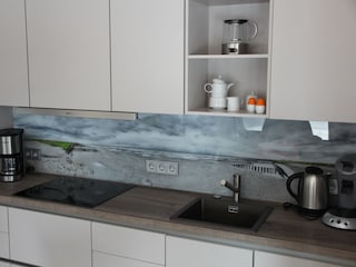 Beim Kochen schaut man auf den Strand....