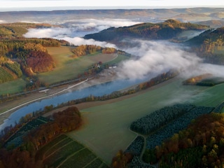 Luftaufnahme im Herbst