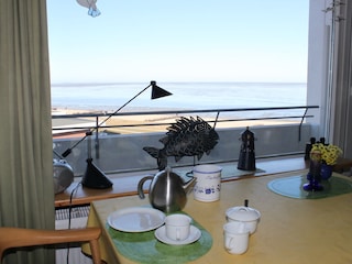 Vom Esstisch Blick auf die Nordsee