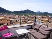 Relaxing area on the roof terrace