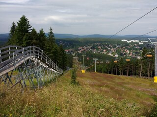 Sommerrodelbahn mit Blick auf Hahnenklee