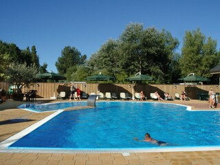 Heated swimming pool