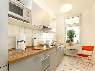 Die separate Küche.