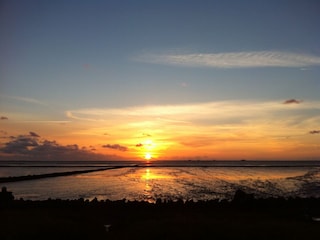 Sonnenuntergang auf Nordstrand