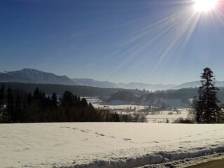 Allgäuer Bergkette im Winter