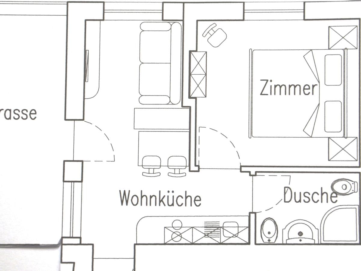 Grundriss Ferienwohnung Schloss Plars