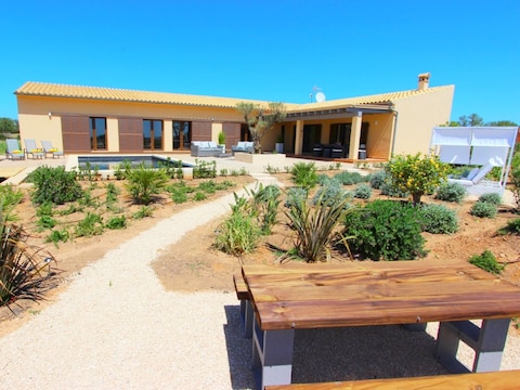 Pool Villa Can Carino including WiFi and air conditioning (bookable) Near Campos / Es Trenc Beach