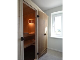 Ein besonderes Highlight ist die wohnungseigene Sauna