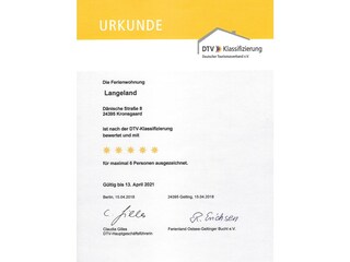 Ausgezeichnet vom DTV mit 5 Sternen