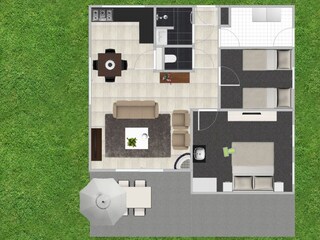 Bungalow De Koog Pianta del piano 21