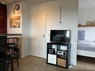 Wohnzimmer und Schlafzimmer