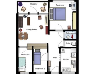 Apartamento Egmond aan Zee Plano de planta 31