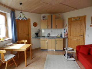 Livingroom with kitchen