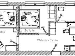 Appartamento per vacanze Schoppernau Pianta del piano 16
