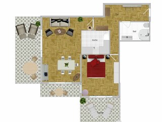 Holiday apartment Heringsdorf (Seebad) Floor Plan 12