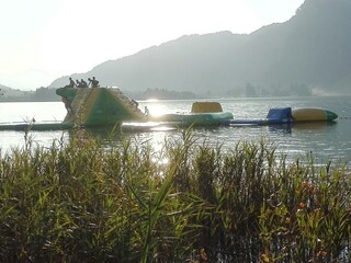 Teil des Wasserspieleparks am Walchsee
