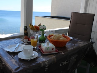 Frühstück mit Meerblick
