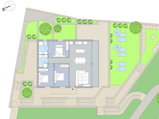 Appartamento per vacanze Vinisce Pianta del piano 40