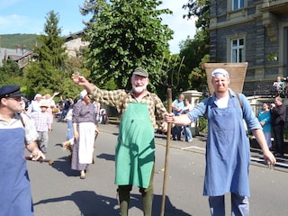 Rudolf u Axel bei Gruppe "Annodazumal" Weinfest BKS