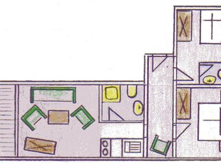 Vakantieappartement Jungholz Grondplan 5