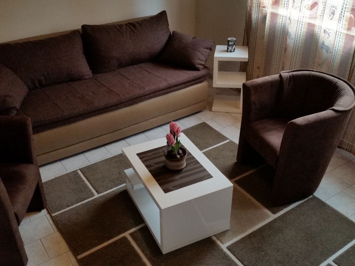 Wohnzimmer mit Schlafcouch