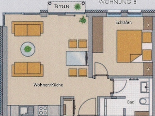 Grundriss FEWO KOGGE Villa Poseidon