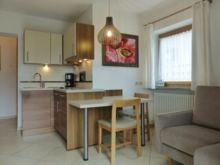 Wohnküche Ferienwohnung Palme