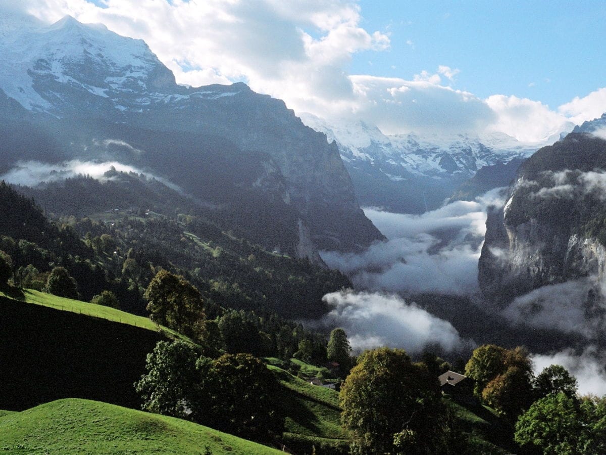 Sicht über das Lauterbrunnental