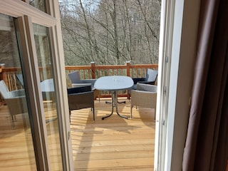 Blick auf den Balkon