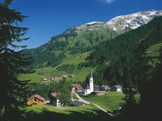 Schröcken Ortsmitte und Oberboden