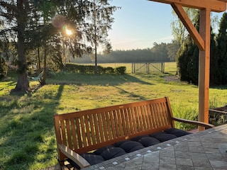 Terrasse mit Überdachung