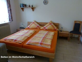 Betten im Wohn/Schlafbereich