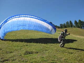 Paragliding direkt vor der Haustüre