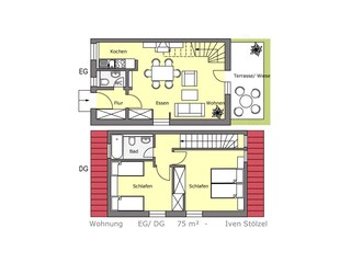 Ferienwohnung Dranske Grundriss 28