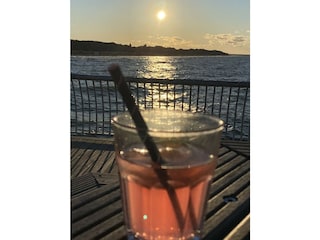 Sonnenuntergang auf der Seebrücke