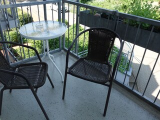 Balkon hinten, Abendsonne
