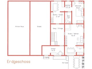 Casa per le vacanze Schnepfau Pianta del piano 41