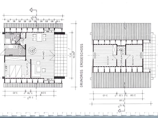 Grundriss Erdgeschoss und Dachgeschoss