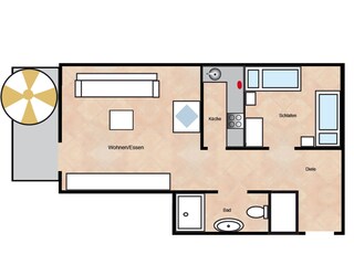 Holiday apartment Juist Floor Plan 18