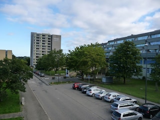 Blick Verbindungsbrücke Wohnung Richtung Promenade