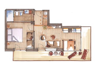 Appartamento Luttach Pianta del piano 22