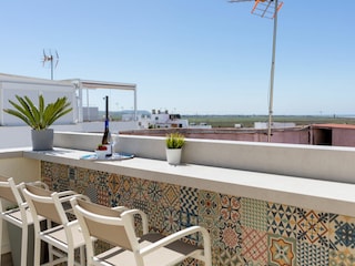 Dachterrasse mit Meerblick